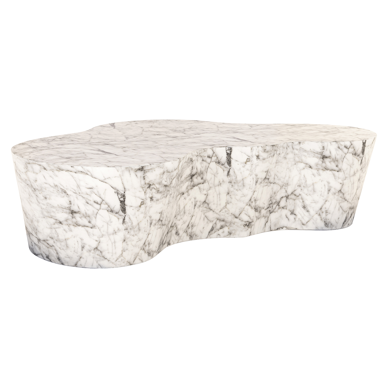 Salontafel Rockyard faux wit marmer indoor/outdoor (White)